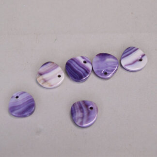 Wampum Freeform Pendant Small real quahog wampum pendants