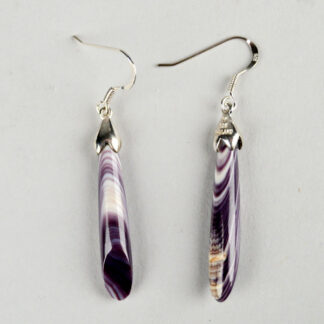 Wampum Long Drop Earrings