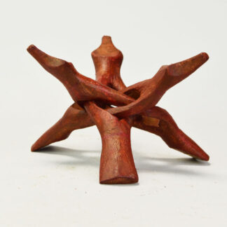 Wooden Snake Stand to hold shells or bowls