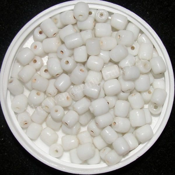 Wampum Beads - Glass Trade White