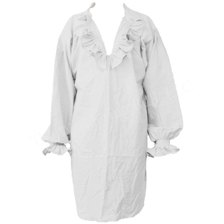 Shirt - Ruffled Reproduction White - The Wandering Bull, LLC