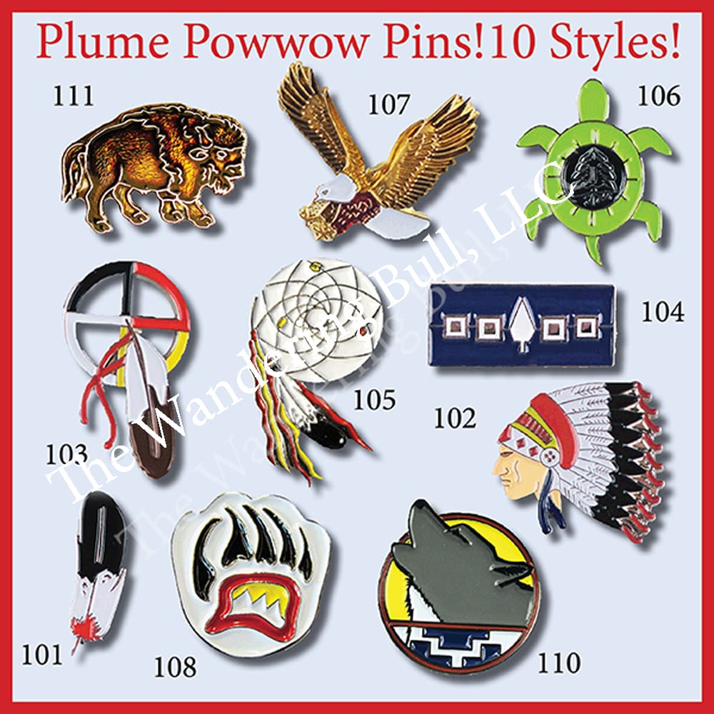 Plume Powwow Pins