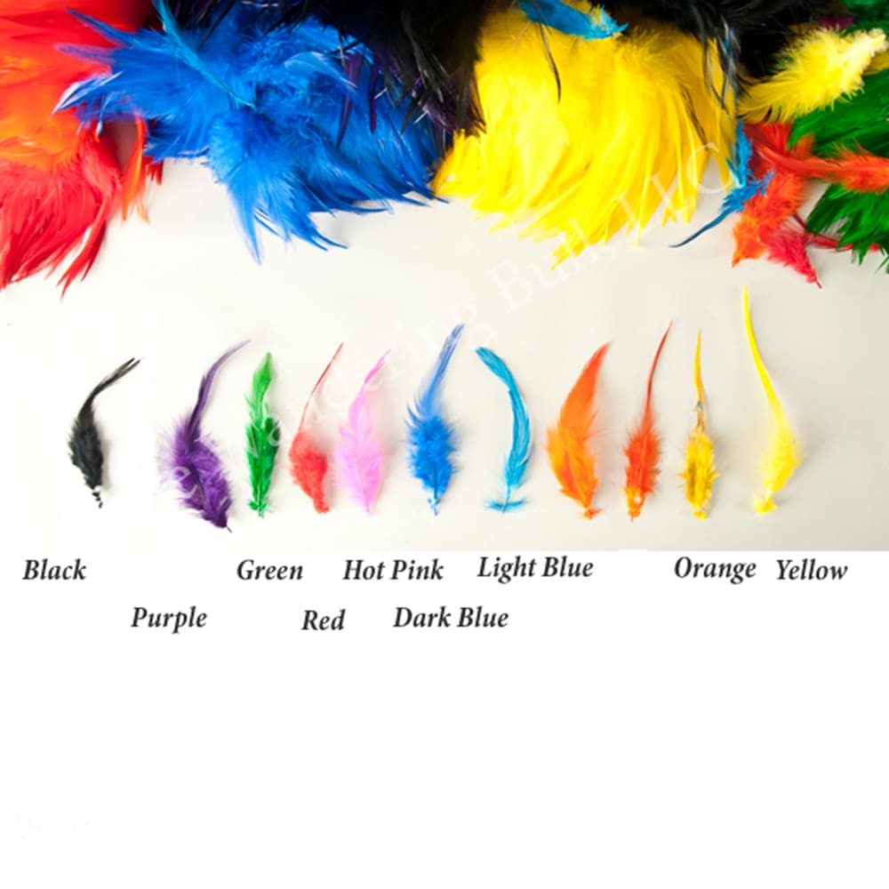 Colored Hackles – Clearance Pink & Orange Lot