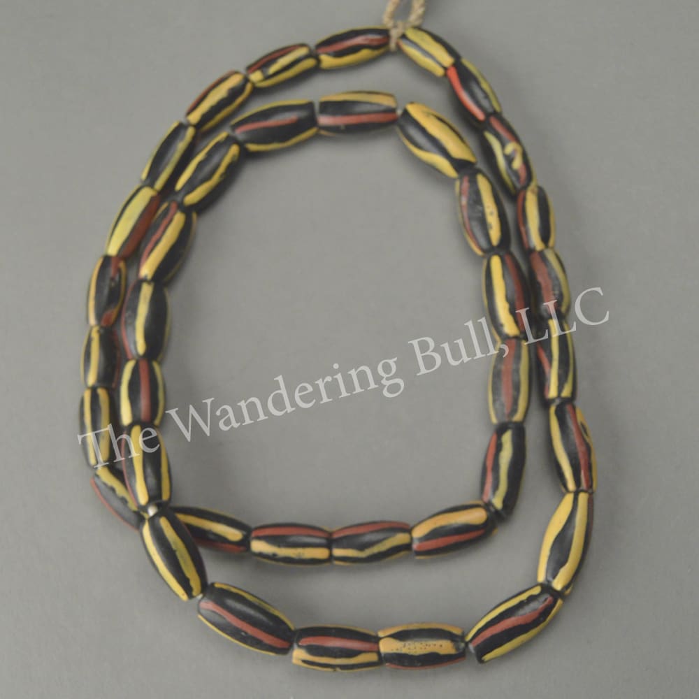Trade Beads - Black Stripe