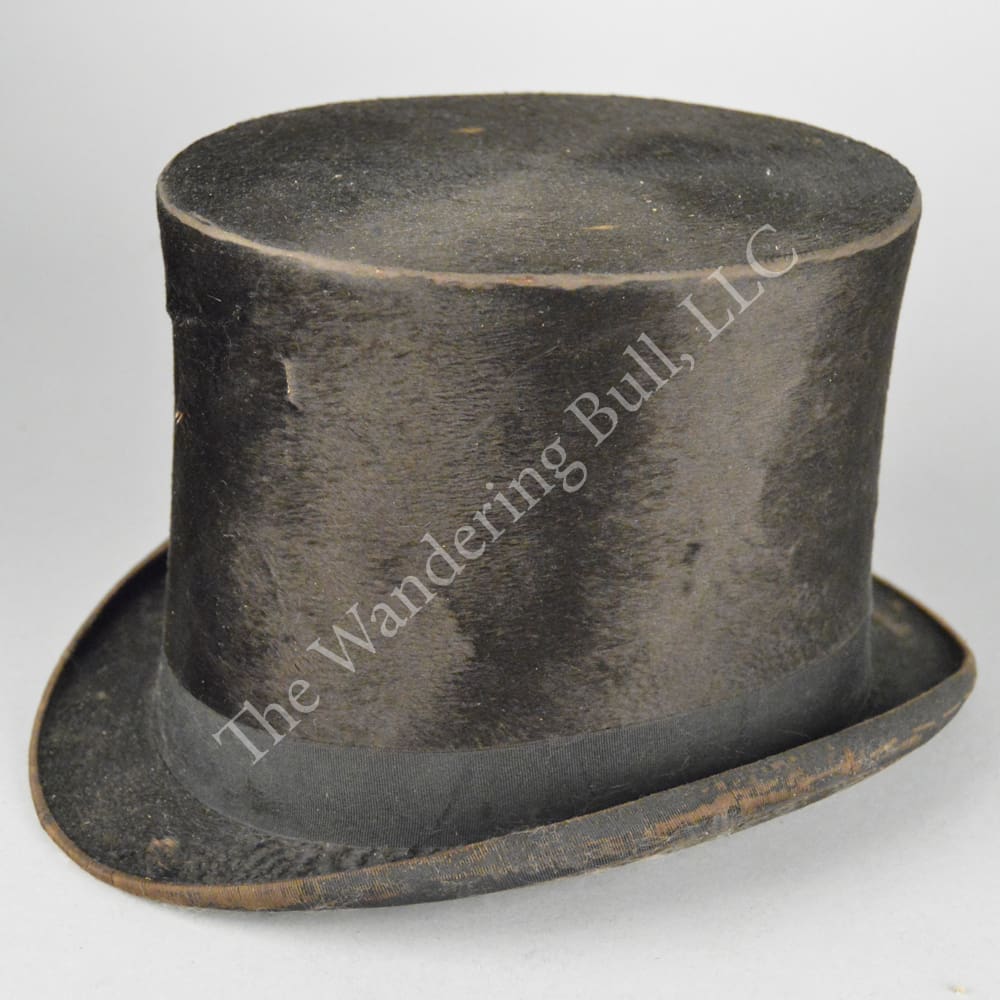 Top Hat - Antique Black Silk