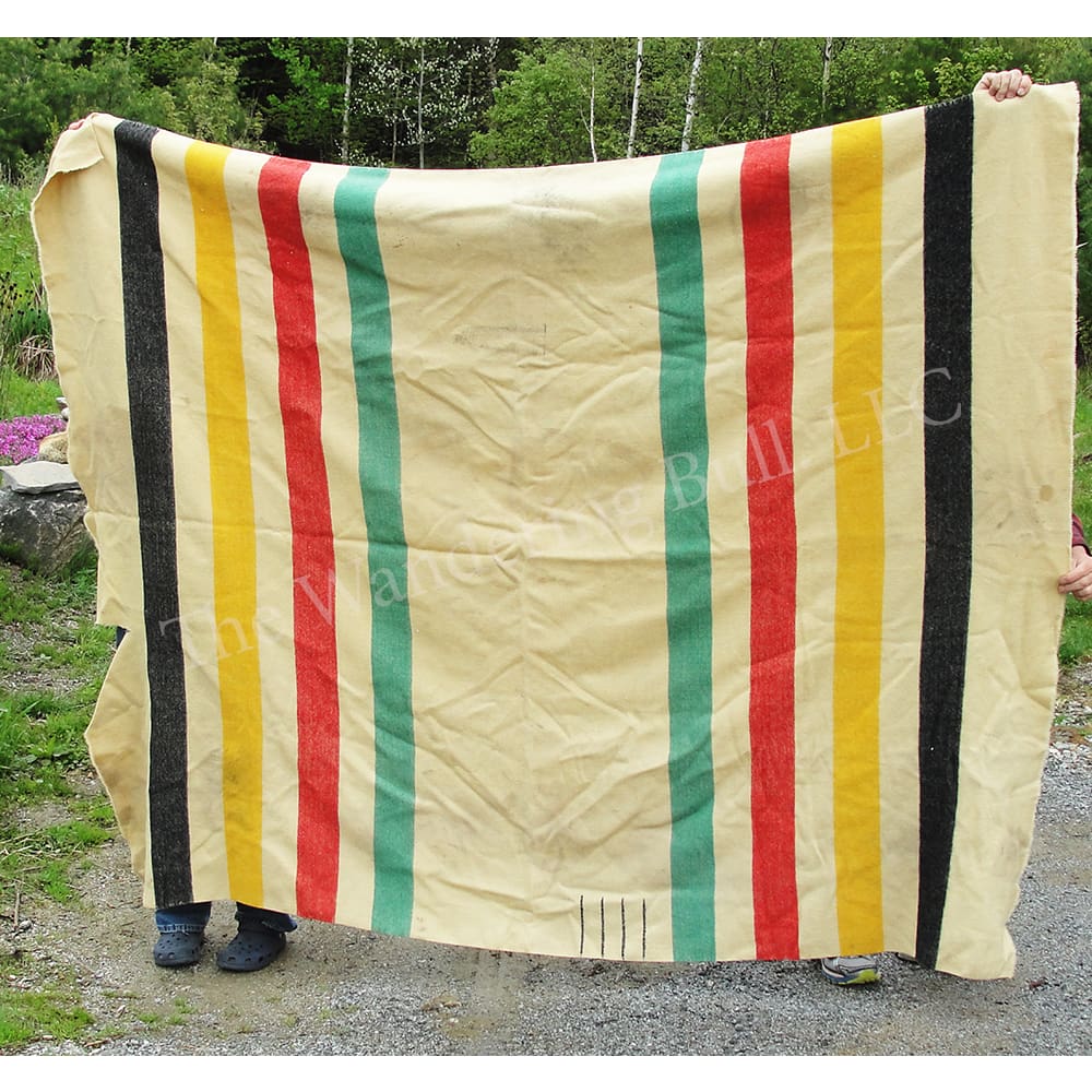 Wool Blanket - Multi Color Stripes Craft Quality