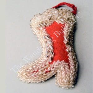 Beaded Boot Pincushion/Whimsy - 30% Off!
