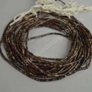 Heishi Shell Beads - Brown - 24" strand