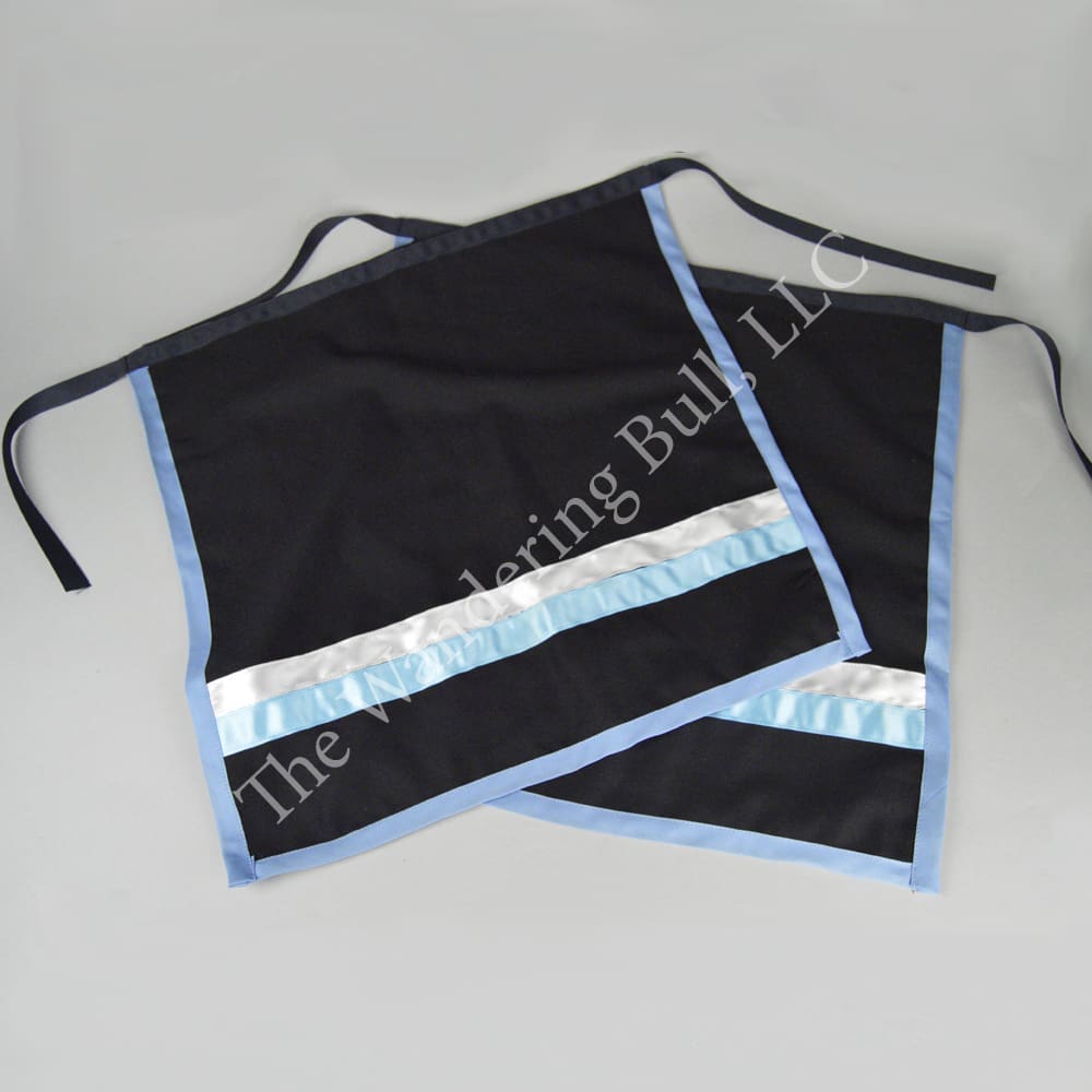 Navy Aprons with Ribbons