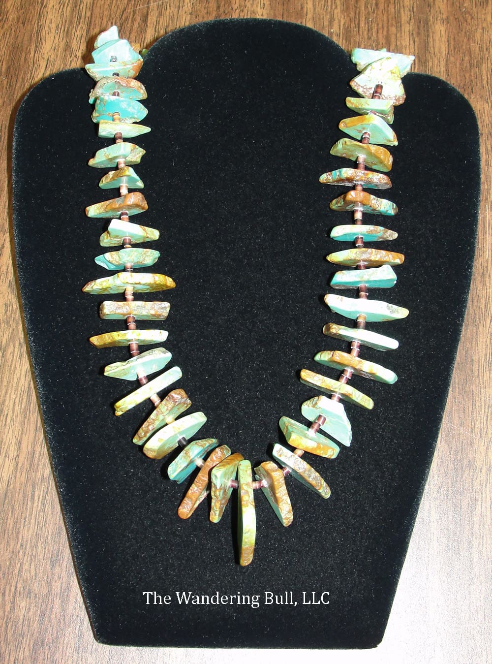 Necklace- Turquoise Slab Beads