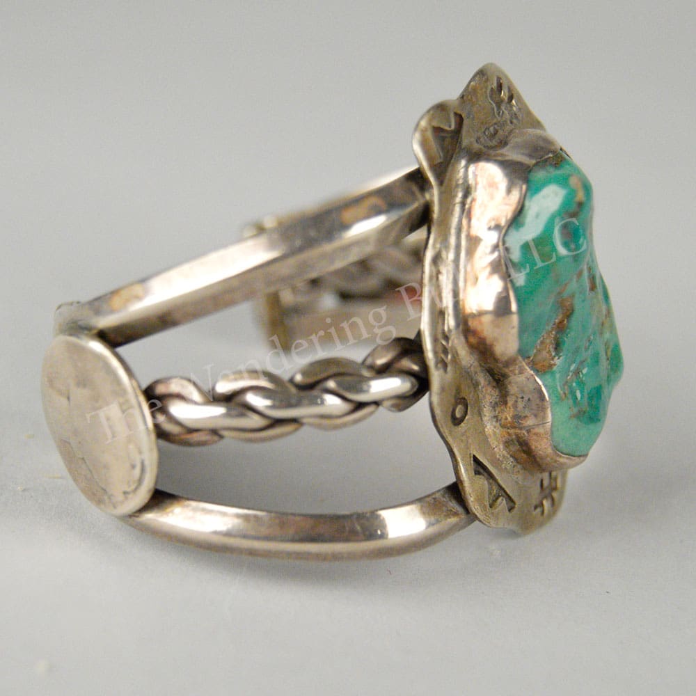 Bracelet – Silver Large Turquoise Stone