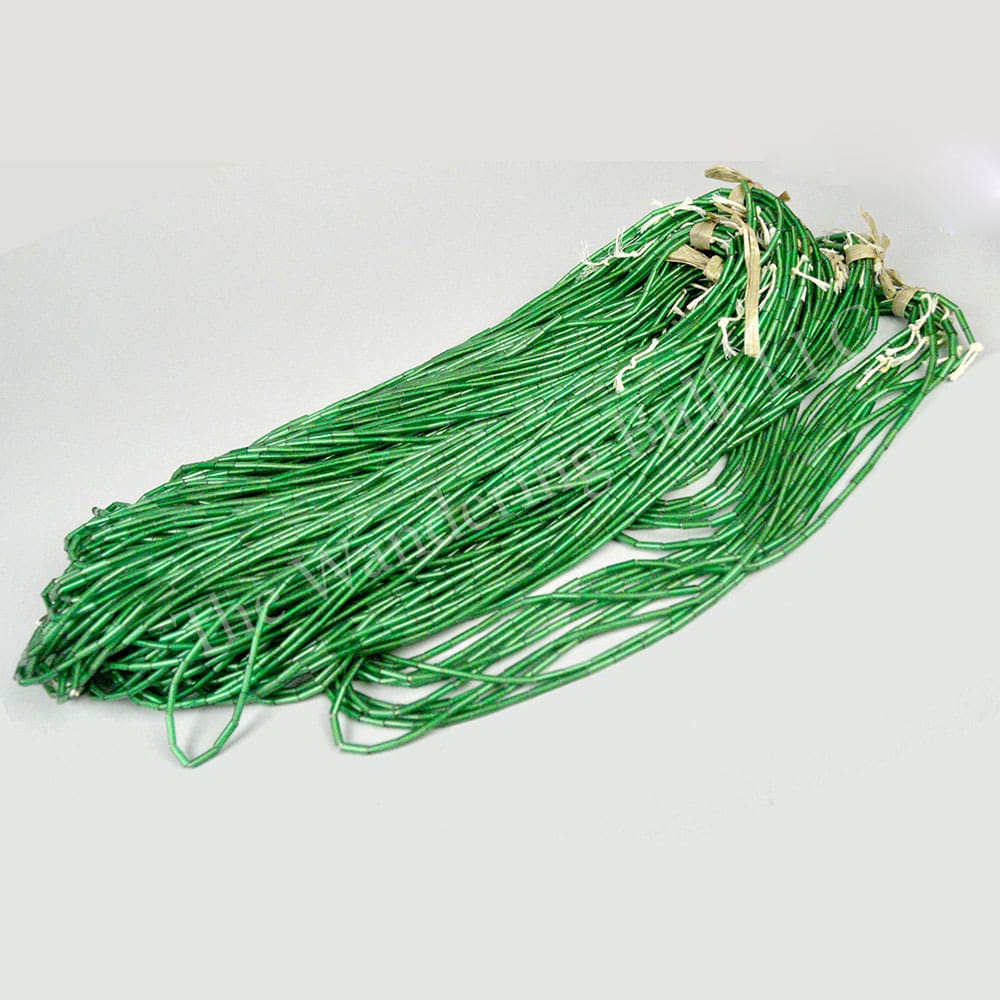 Tube Beads – Transparent Green