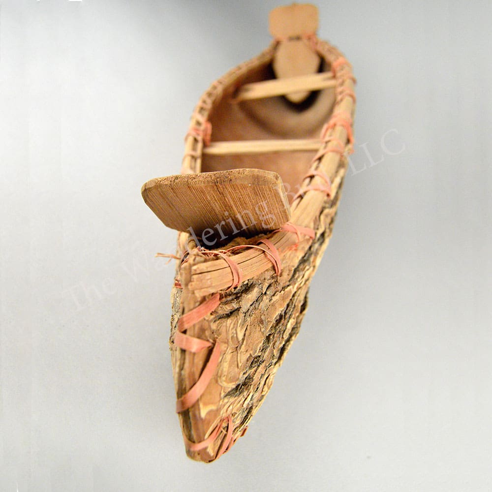 Canoe – Antique Elm Bark Model