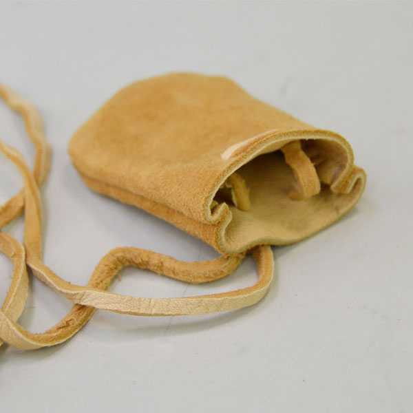 Handmade USA Deerskin Leather Stampede Strings / Hat Stamps - Braided Brown, Adjustable Wildwestart.Biz