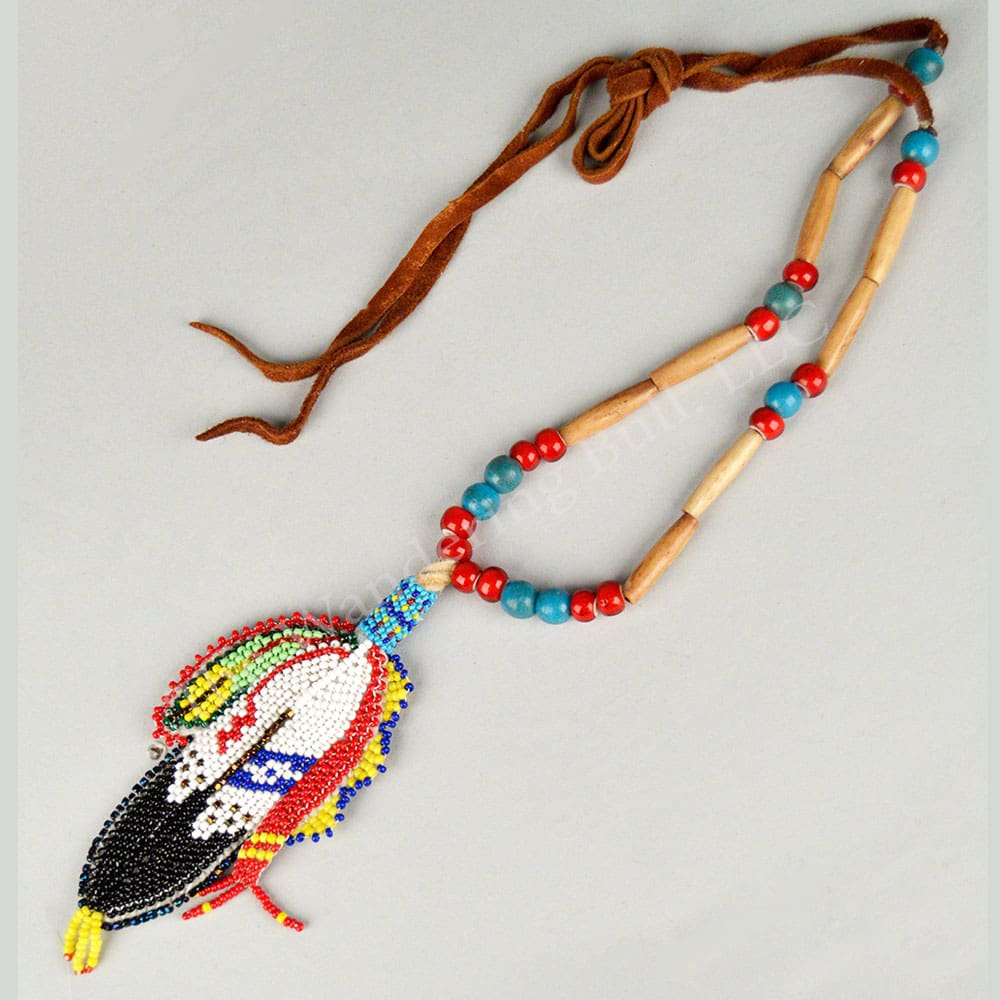 Necklace – Peyote Stitch Feather