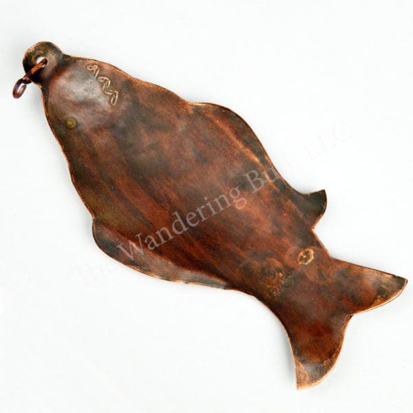 Pendant Stamped Copper Fish