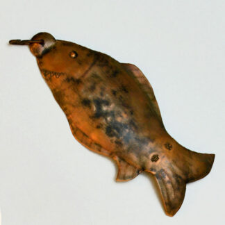 Pendant Stamped Copper Fish