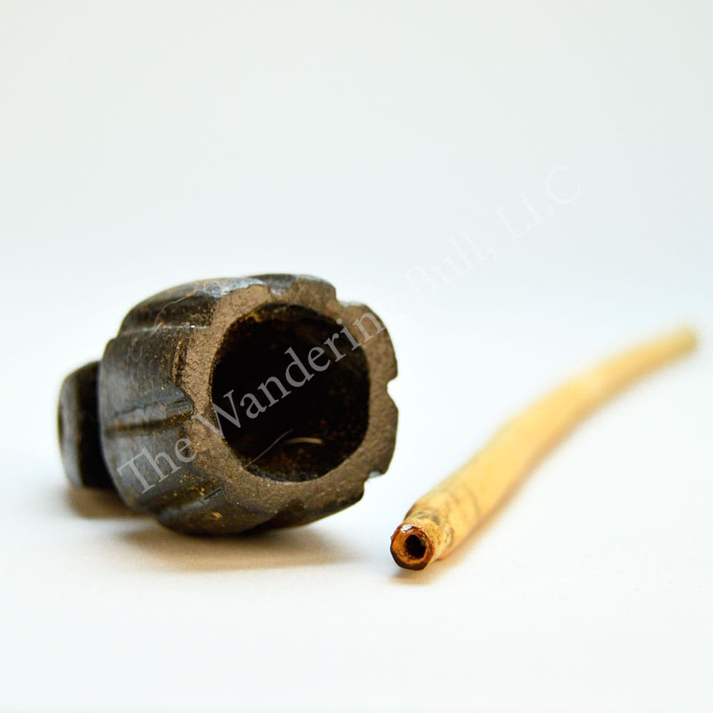 Micmac Keel Style Soapstone Pipe