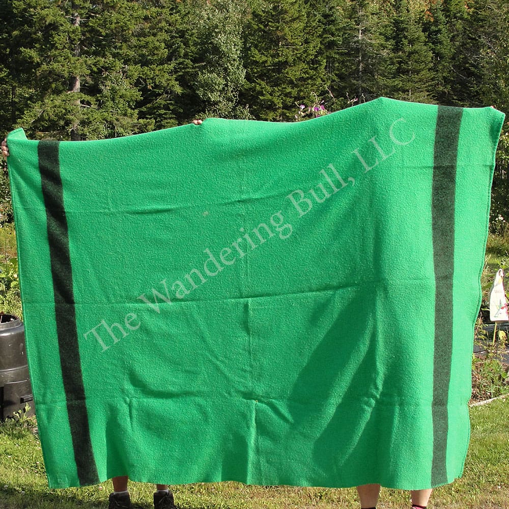 Wool Blanket – Bright Green Ayers