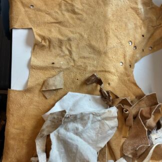 Scrap Leather Bag - Braintanned Deerskin