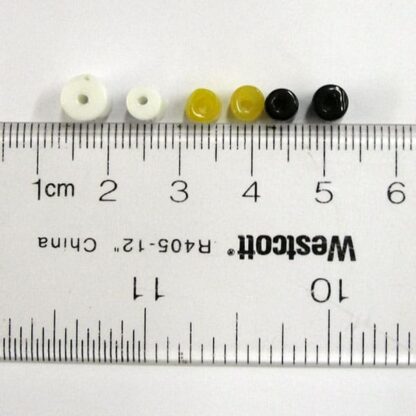 Wampum Beads - Glass Trade hole sizes