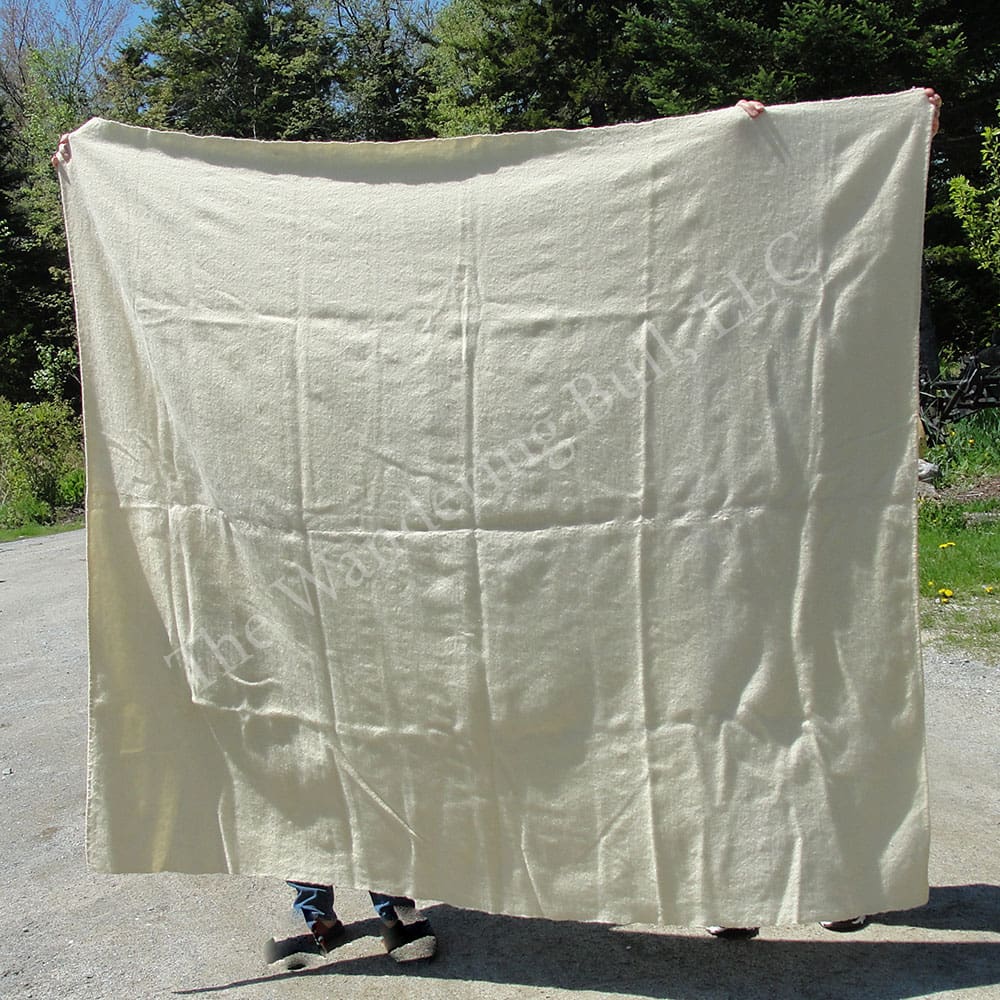 Wool Blanket - Seamed Off White
