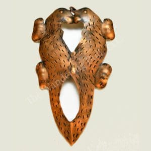 Pendant Stamped Kissing Otters