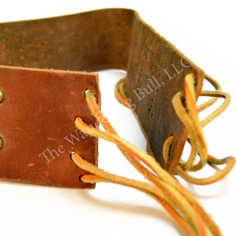 Belt Strap Leather with Brass Spots