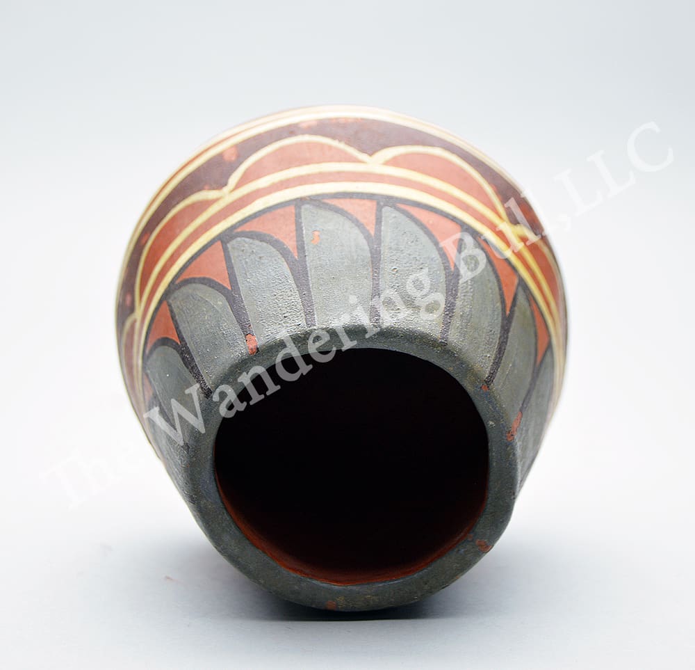 Pottery Polychrome with Feather Design