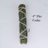 Smudge Sticks 4" Flat Cedar
