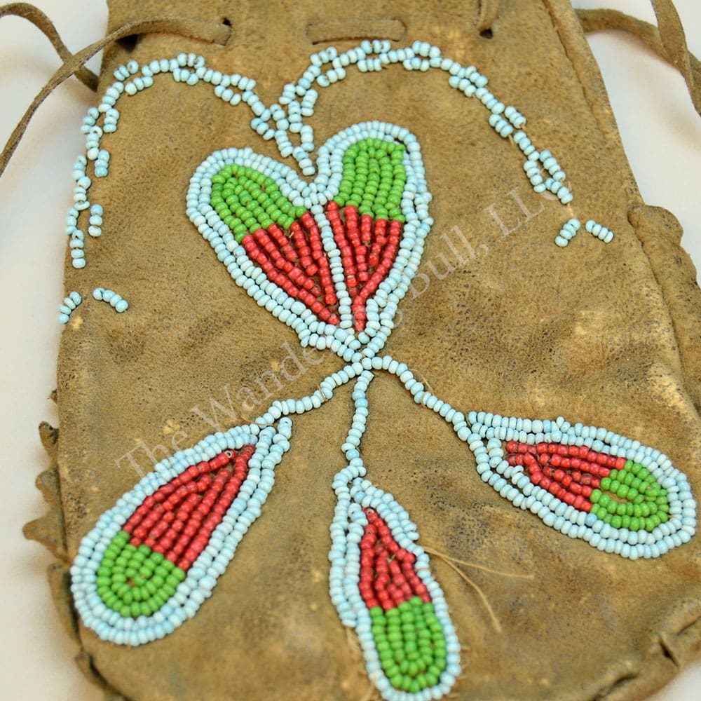 Antique Beaded Pouch