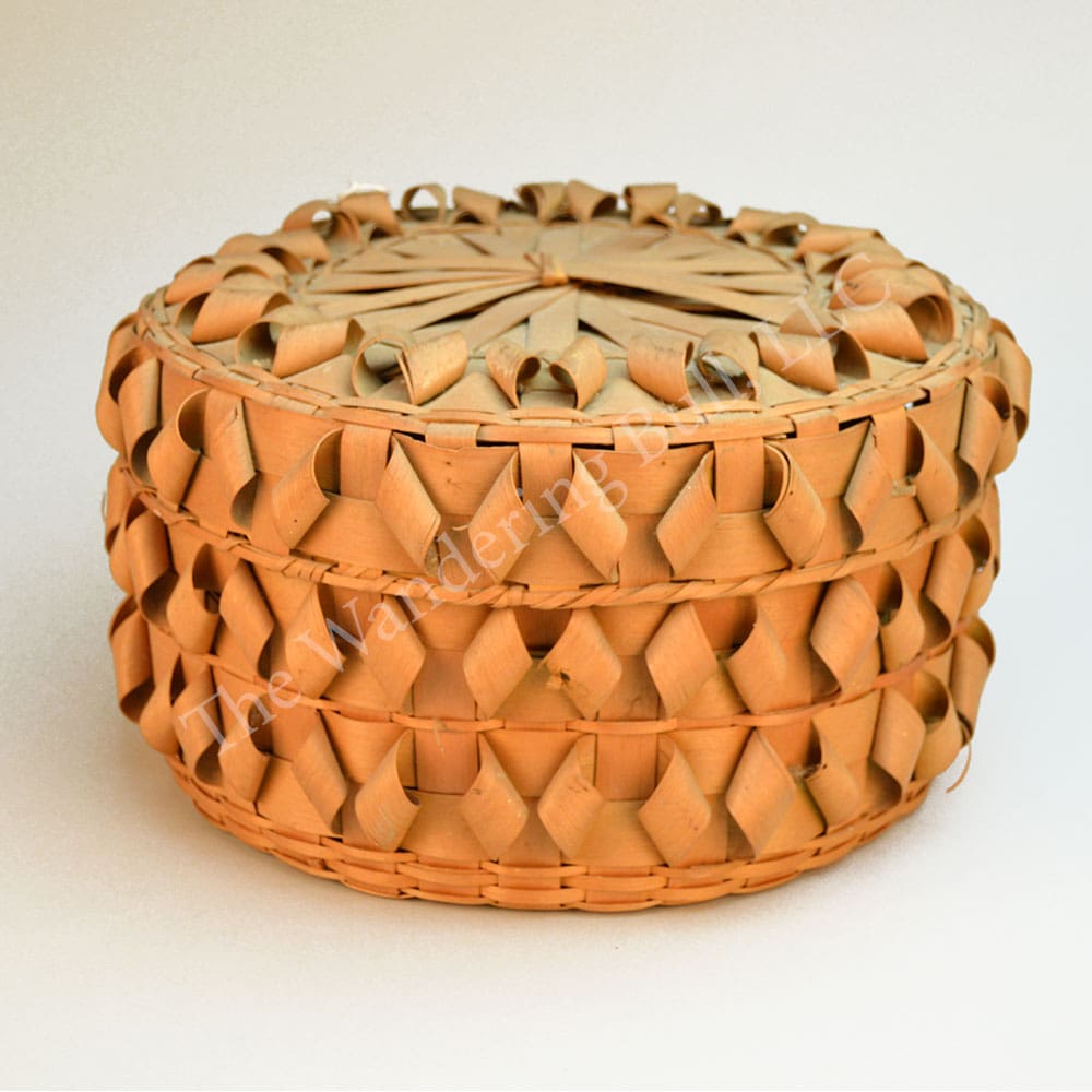 Basket Vintage Ash with Lid