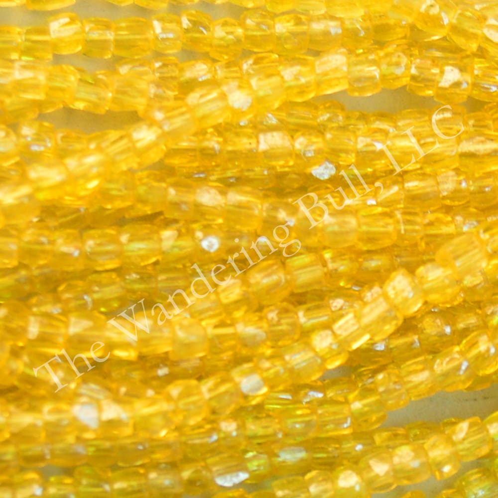 antique seed bead yellow
