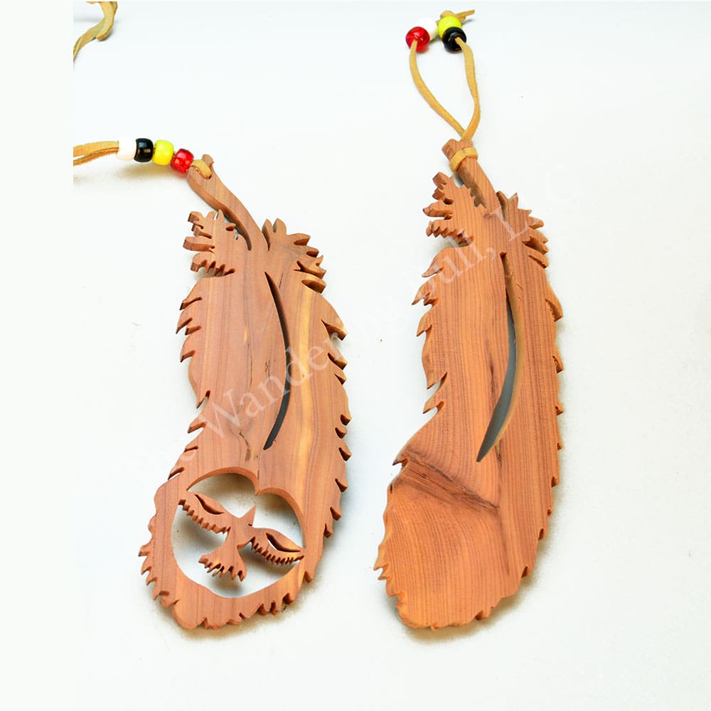 Ornament - Cedar Feather