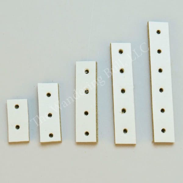 Choker Spacers White Leather