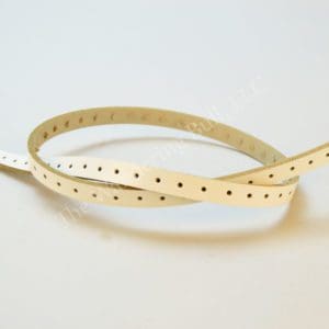 Breastplate Strips White Leather
