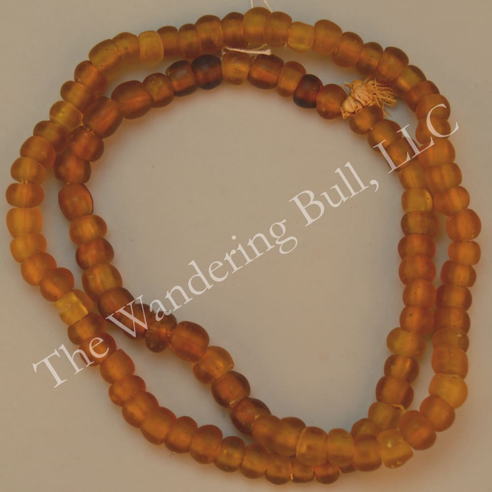 Padre Trade Beads – Translucent Amber