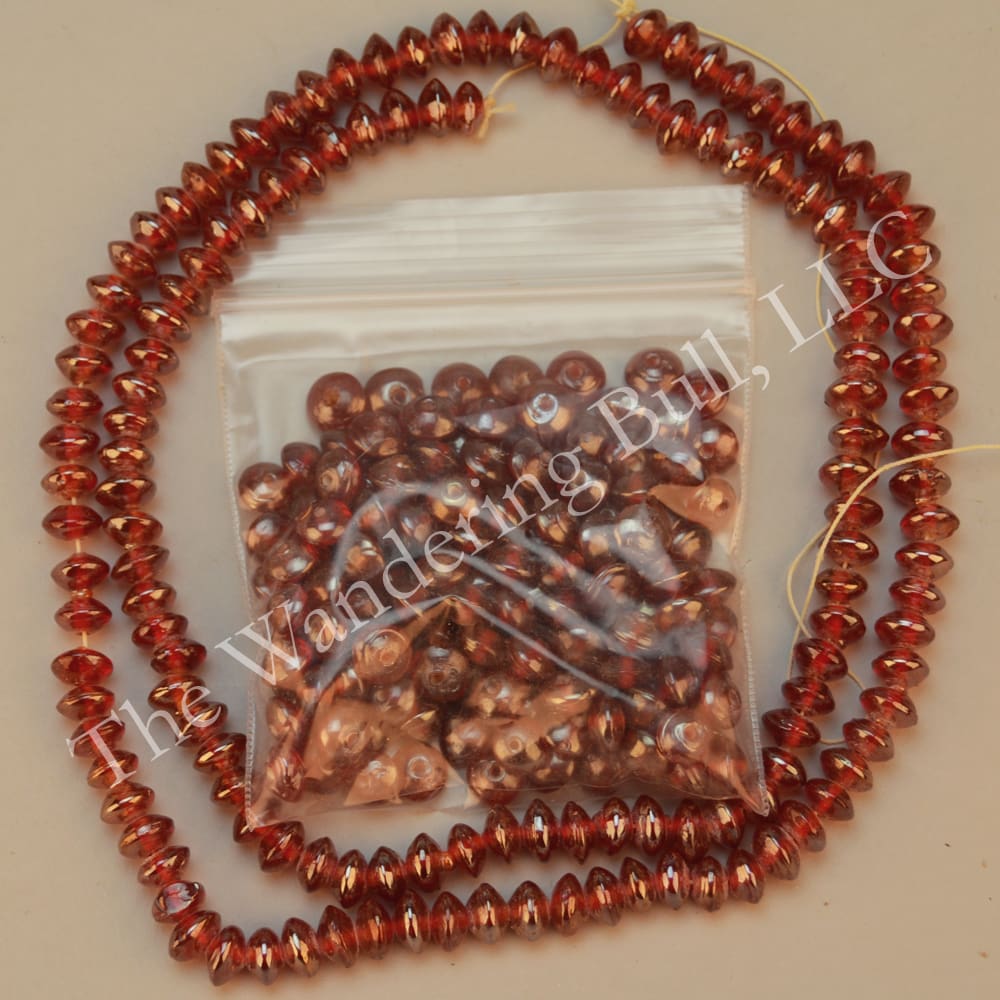 Trade Beads – Bi-Conal Red AB