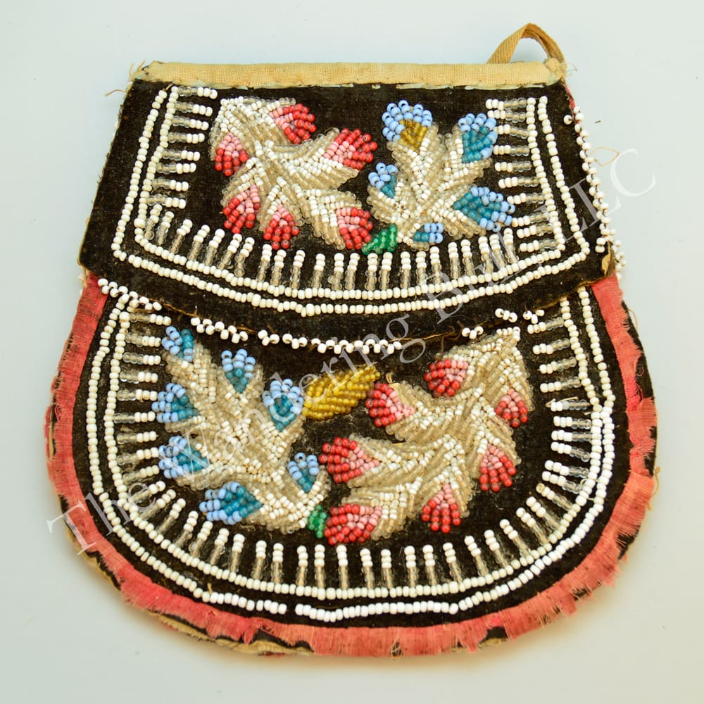 Iroquois Bag Floral Beadwork