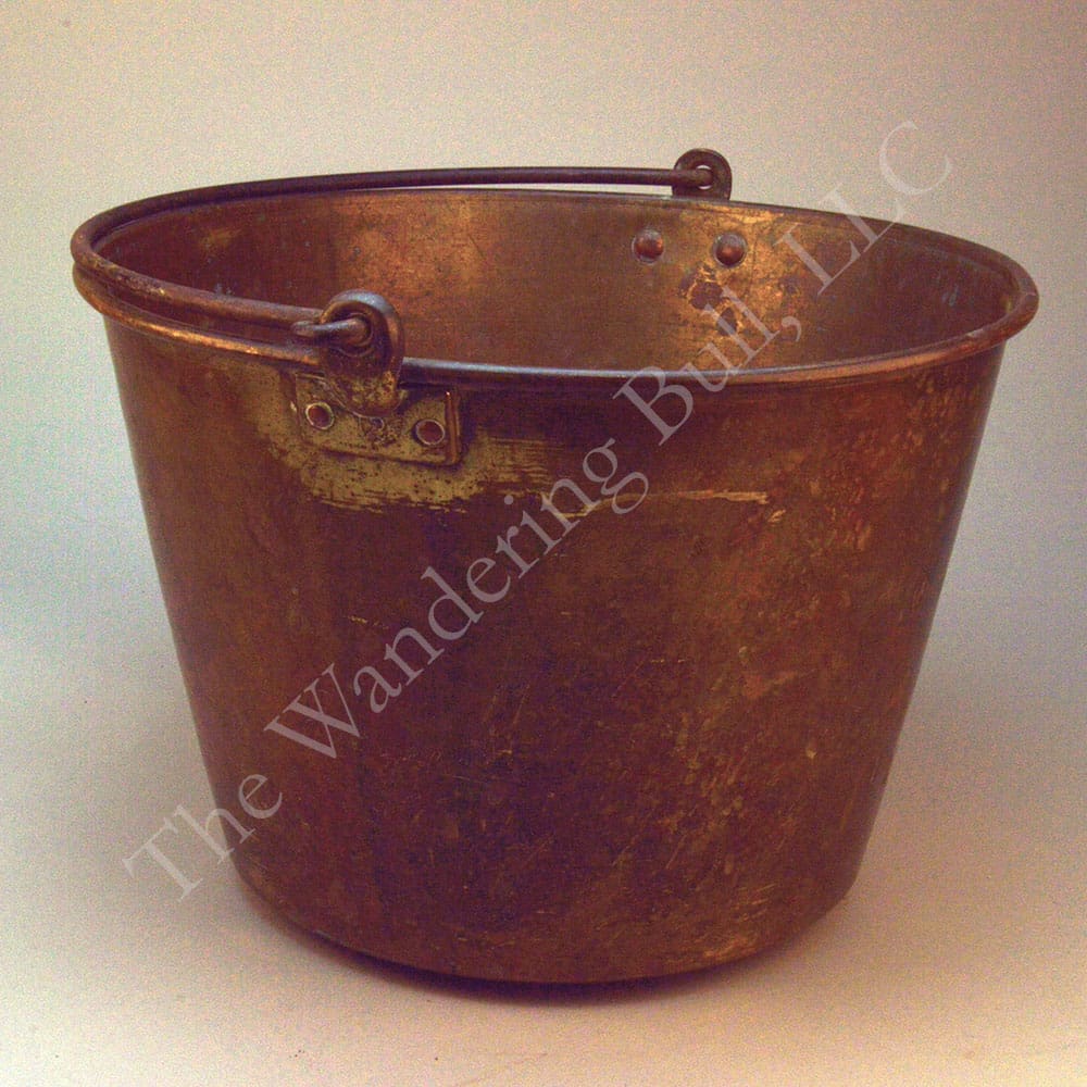 Bucket Large Brass Antique