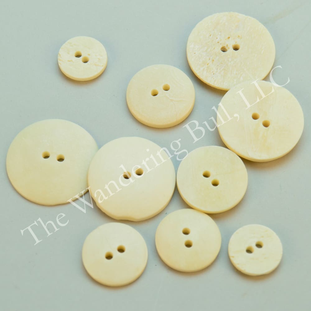 Bone Buttons Assorted Sizes