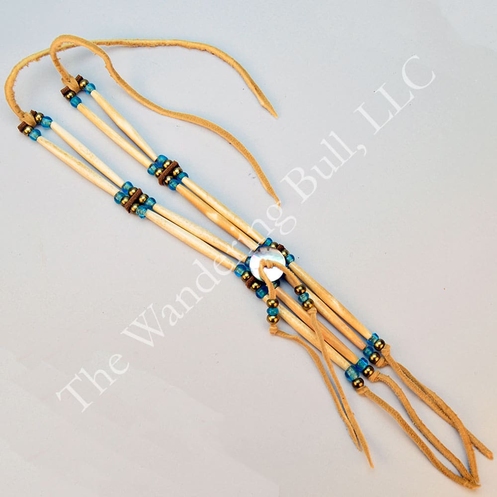 Necklace 2 Row Bone Hairpipe