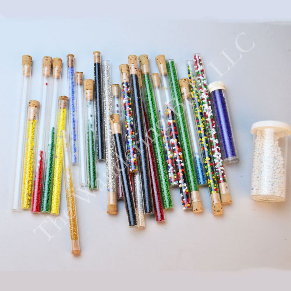 Bead Lot – Seed Beads in Glass Vials