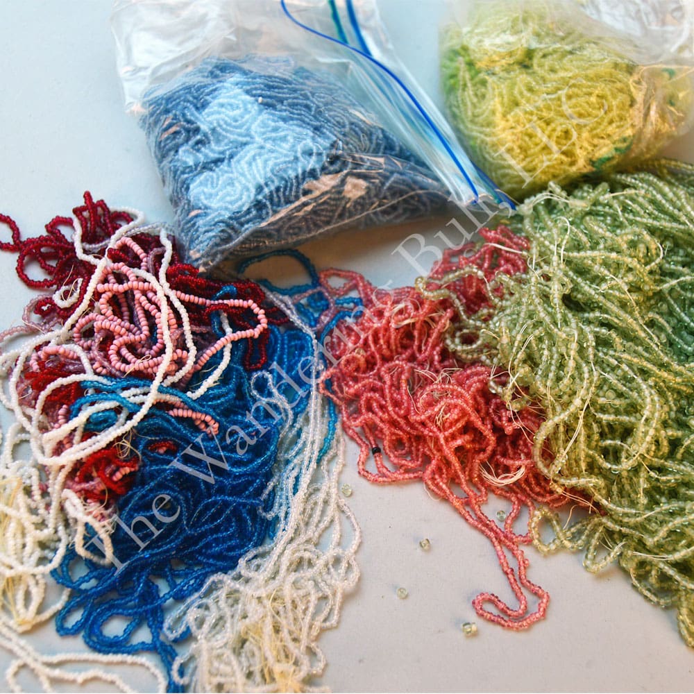 Bead Lot Assorted Older Transparent Seed Beads