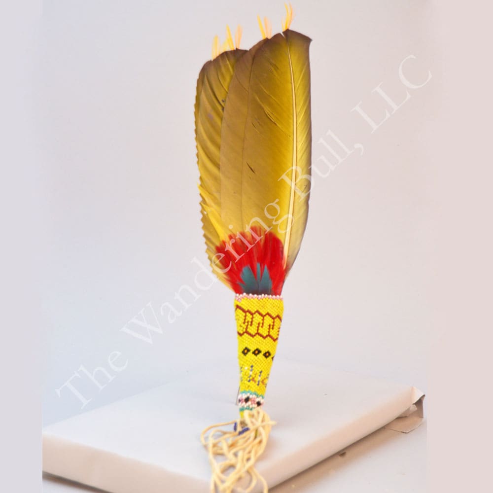 Fan Child’s Wing with Peyote Stitch Handle