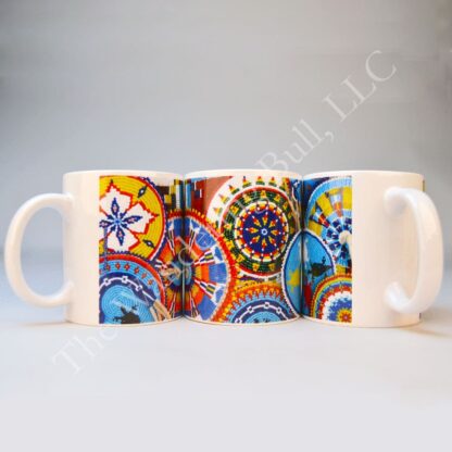 Mug - Rosette Beadwork sides