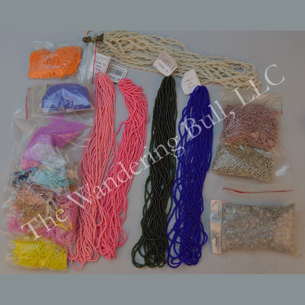 Bead Lot – 10/0 – 13/0 Seed Beads  Assorted Colors