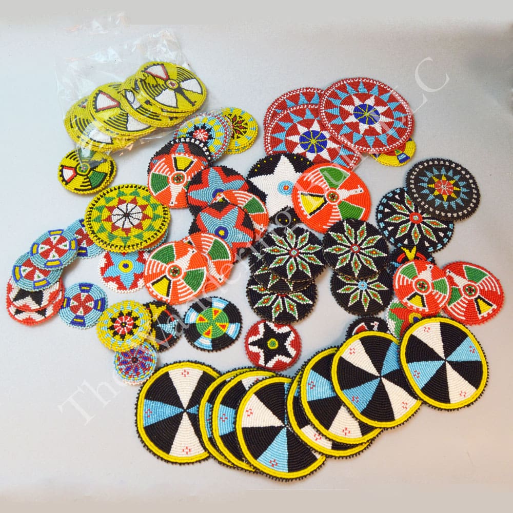 Lot Imported Beaded Rosettes Assorted