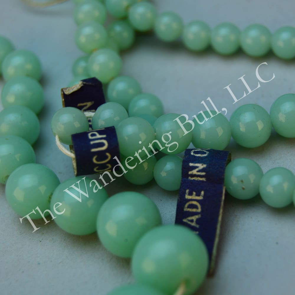 Beads- Round Graduated Milky Green