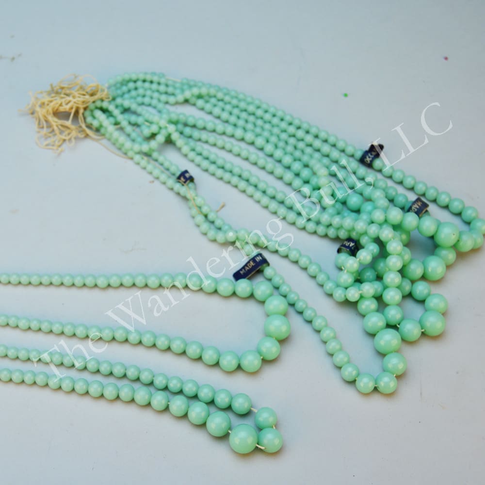 Beads- Round Graduated Milky Green